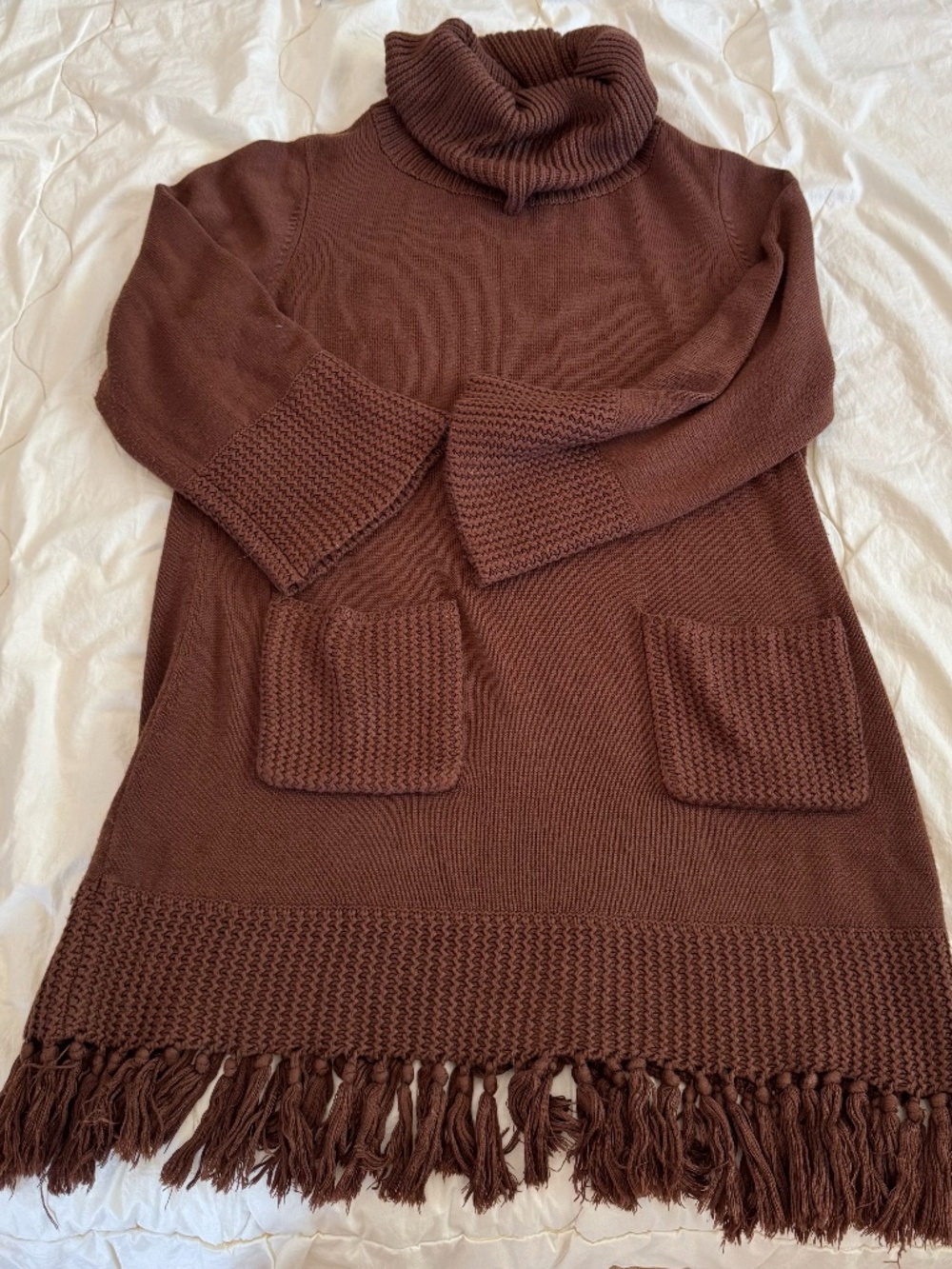 Soft Surroundings Brown Sweater Dress
